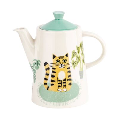 Handgemachte Keramik Katze Teekanne