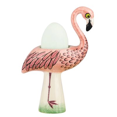 Handmade Ceramic Flamingo Egg Cup