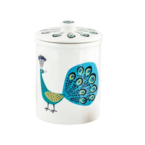Handmade Ceramic Peacock Storage Jar