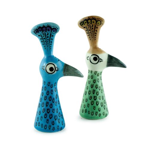 Peacock Salt and Pepper Shakers