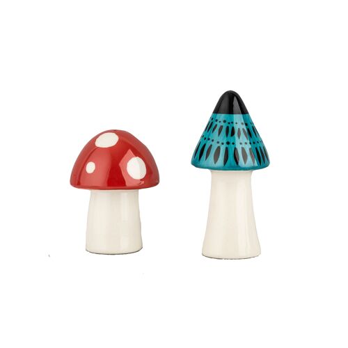Toadstool Salt and Pepper Shakers