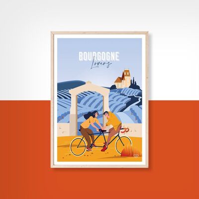 Burgundy Lovers - postcard - 10x15cm