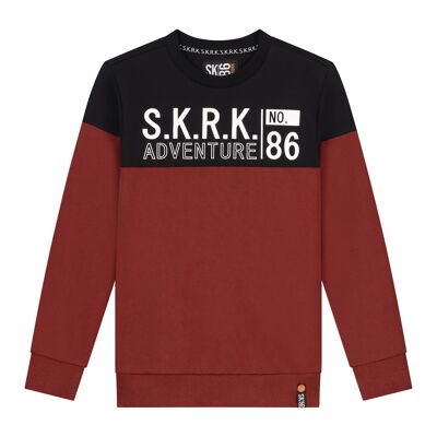 Sweater Sonnie Black and Bordeaux