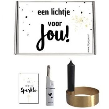 Paquet cadeau de bougies-Light for you-Sparkles