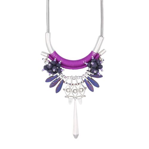 Collar YARAGUA perlas violeta