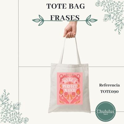 Perfect match tote bag