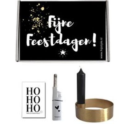Candle gift package-Happy Holidays-hohoho