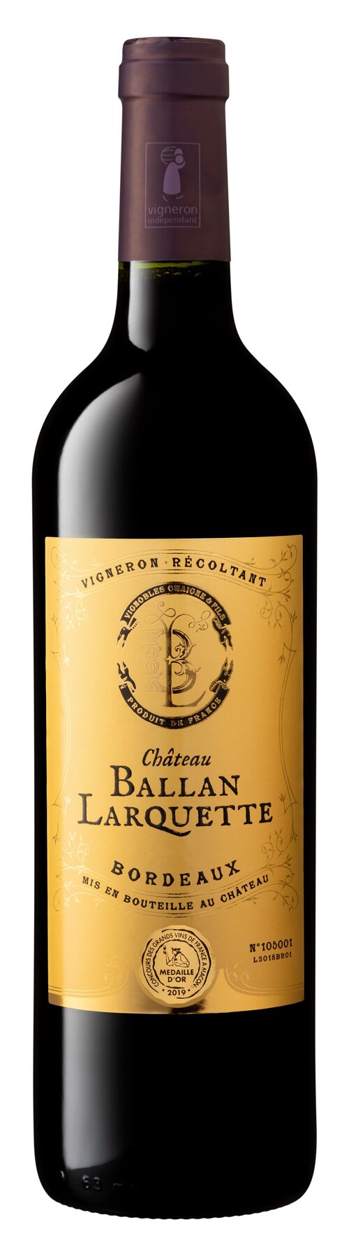 Château Ballan-Larquette 2018 Bordeaux Rouge AOC 750 ml