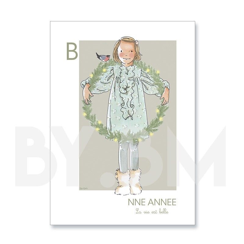 Grußkarte - Frohes Neues Jahr "Das Leben ist schön"