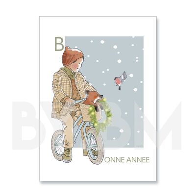 Greeting card - happy new year "on the way"