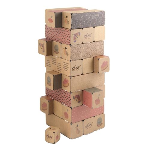 Giga Jenga De Carton Super Coloré