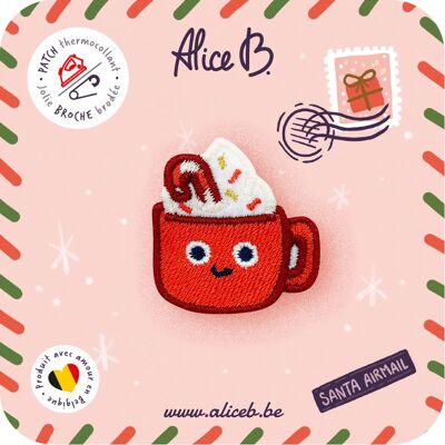 TASSE DE CHOCOLAT CHAUD • Broche