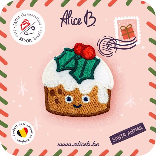 XMAS PUDDING • Broche