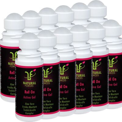 Jahrespackung 12x Pure Elixir Active Gel Roll On 60ml