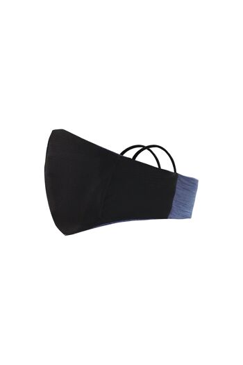 Masque de sport respirant Bleu / Gris basique 3