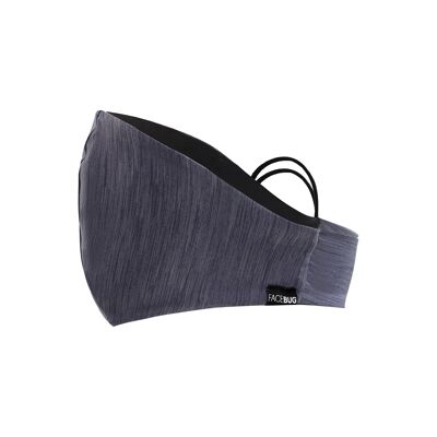 Breathable sports mask Gray basic