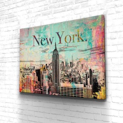 Tableau New York Sky - 40 x 30 - Plexiglas