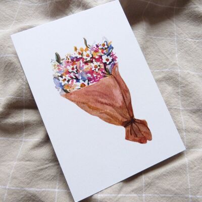 Carte postale Le bouquet