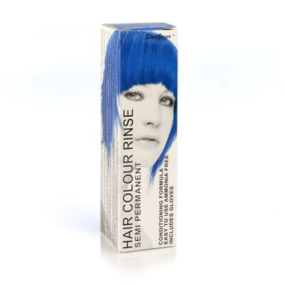 Teinture capillaire semi-permanente de conditionnement bleu corail, couleur de cheveux d'application directe sans cruauté végétalienne