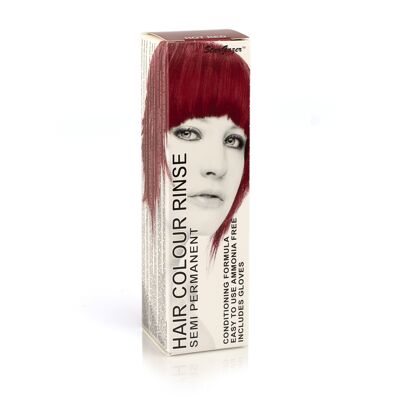 Tinte para el cabello semi permanente acondicionador rojo caliente, color de cabello de aplicación directa sin crueldad vegano