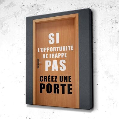 Tableau Motivation Crée Une Opportunité - 60 x 40 - Toile sur châssis - Sans cadre