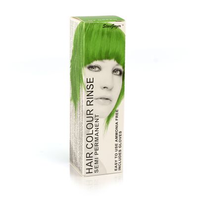 Tinte para el cabello semipermanente acondicionador verde UV, color de cabello de aplicación directa sin crueldad vegano