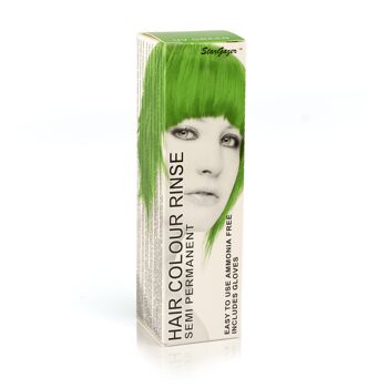Teinture capillaire semi-permanente de conditionnement vert UV, couleur de cheveux d'application directe sans cruauté végétalienne