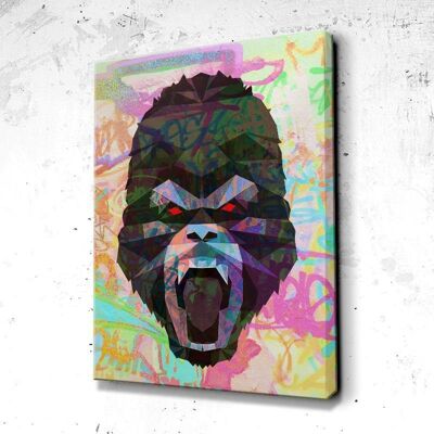 Tableau Monkey Street - 40 x 30 - Plexiglas - Cadre noir