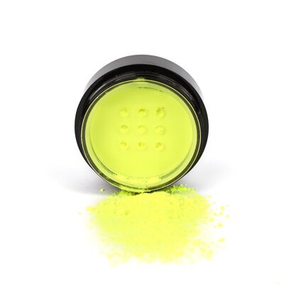 Neon Yellow Eye Dust Vegan And Paraben Free Formula That Glows Under UV Light