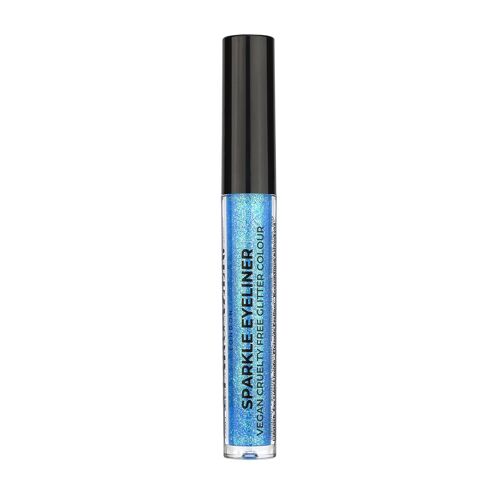 Sparkle Vegan Glitter Liquid Eyeliner, Quick Drying Fine Extreme Glitter Colour Blue