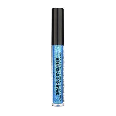 Delineador de ojos líquido Sparkle Vegan Glitter, de secado rápido, fino, con brillo extremo, color azul