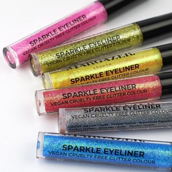 Eyeliner liquide scintillant Vegan Glitter, séchage rapide Fine Extreme Glitter couleur bleu 3