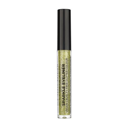 Sparkle Vegan Glitter Liquid Eyeliner, Quick Drying Fine Extreme Glitter Colour Gold