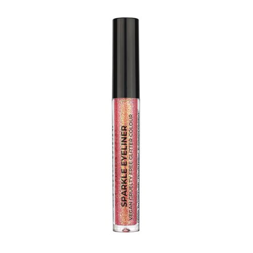 Sparkle Vegan Glitter Liquid Eyeliner, Quick Drying Fine Extreme Glitter Colour Peach