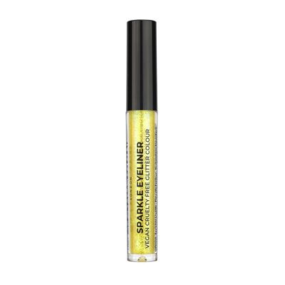 Sparkle Vegan Glitter Eyeliner Liquido, Asciugatura Rapida Fine Extreme Glitter Colore Giallo