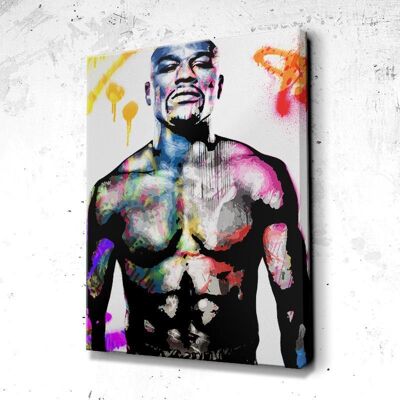 Tableau Mayweather - 120 x 90 - Toile sur châssis - Sans cadre