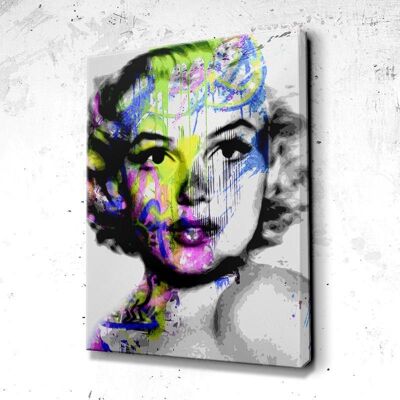 Tableau Marilyn Monroe - 60 x 40 - Toile sur châssis - Sans cadre