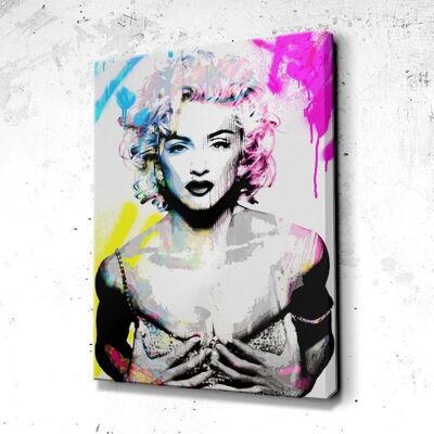 Tableau Madonna Street - 60 x 40 - Plexiglas - Cadre noir