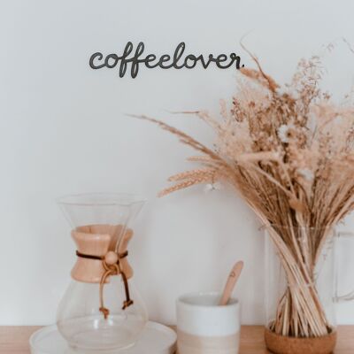 WOODEN LETTERING COFFEELOVER