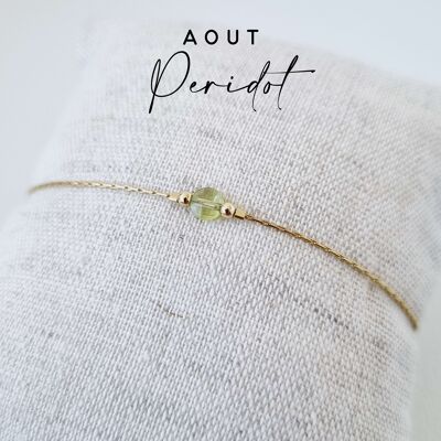 Geburtsstein Armband für den Monat August: Peridot