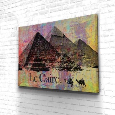 Tableau Le Caire - 60 x 40 - Toile sur châssis - Sans cadre