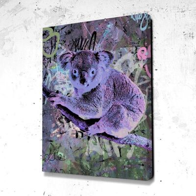 Tableau Koala Street - 60 x 40 - Plexiglas - Cadre noir