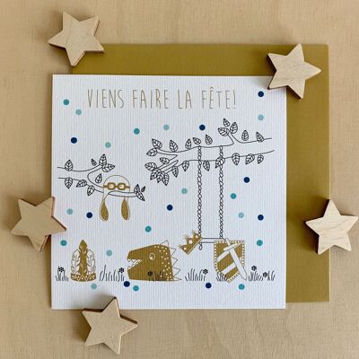 Tarjetas de invitación - El jardín disfrazado