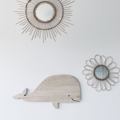 Wooden decoration - The whale - Large Format