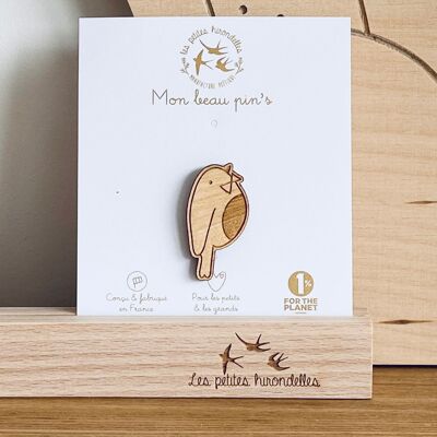 Wooden pin's - Bird