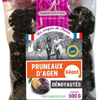 Pruneaux d'Agen dénoyautés - calibre géant - sachet 500g