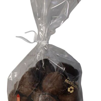 Agen-Pflaumen umhüllt mit dunkler, Milch- und weißer Schokolade – 500-g-Beutel