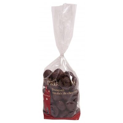 Ciruelas pasas recubiertas de chocolate amargo - Bolsa de 500g
