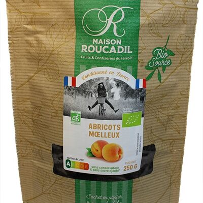 Organic soft apricots - 250g bag