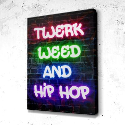 Tableau Hip Hop - 60 x 40 - Plexiglas - Cadre noir